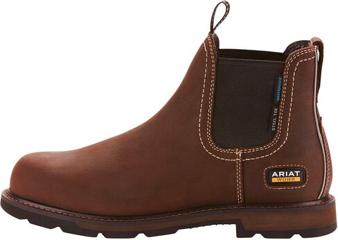 Ariat Groundbreaker Chelsea Waterproof Steel Toe Work Boot – Men’s Leather Boots in Saudi Arabia