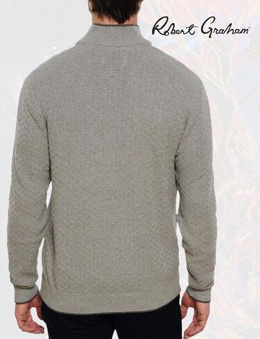 Robert Graham Hervey, Long-Sleeve Quarter-Zip Sweater for Men in Saudi Arabia