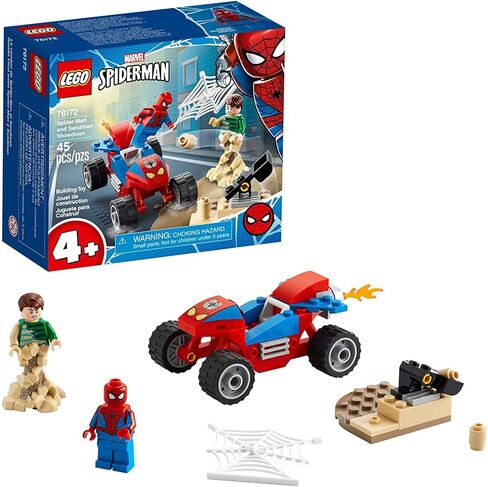 LEGO Marvel Spider-Man: Spider-Man and Sandman Showdown 76172 Collectible Construction Toy, New 2021 (45 Pieces) in Saudi Arabia