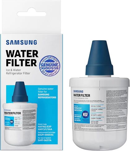 SAMSUNG Genuine Filter for Refrigerator Water and Ice, Carbon Block Filtration for Clean, Clear Drinking Water, 6-Month Life, DA29-00003G, 1 Pack in Saudi Arabia