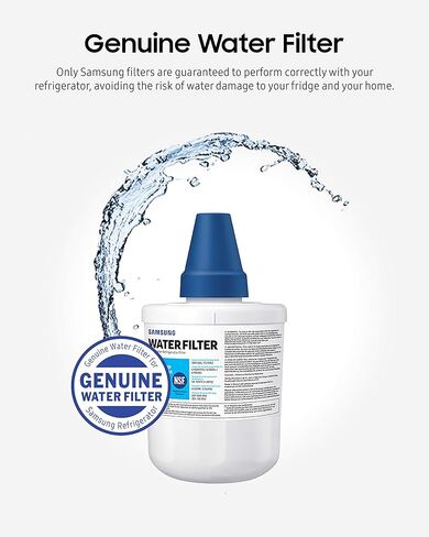 SAMSUNG Genuine Filter for Refrigerator Water and Ice, Carbon Block Filtration for Clean, Clear Drinking Water, 6-Month Life, DA29-00003G, 1 Pack in Saudi Arabia