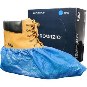 Waterproof Shoe Covers Disposable Non Slip Extra Large Boot Cover Dark Blue - (40 Pairs)