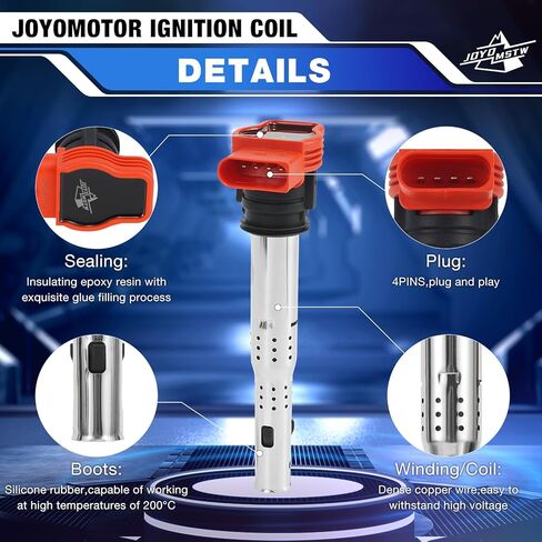 JOYOMSTW Ignition Coil Pack Replacement for Ford Mazda Mercury Escape Freestyle Taurus MPV Tribute Mariner Montego Sable V6 3.0L Replace# FD502 DG500 C1458 UF406 Set of 6 in Saudi Arabia