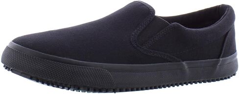 عمل Skechers النسائي: حذاء رياضي Delvee SR مقاوم للانزلاق، أسود in Kuwait
