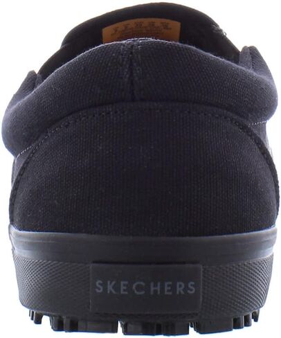 عمل Skechers النسائي: حذاء رياضي Delvee SR مقاوم للانزلاق، أسود in Kuwait