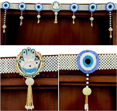 Bandhanwar for Door | Torans for Diwali Decorations |Handmade Door Hanging/Door Valance|Lotus Garland| Indian Traditional Wall hangings|Wedding Decorations (peacock toran) in Saudi Arabia