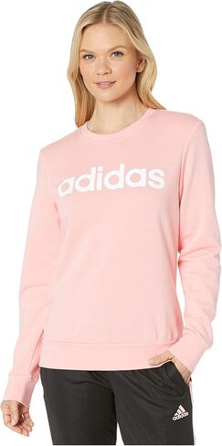 سويت شيرت حريمي برقبة دائرية من Adidas Essentials Linear in Kuwait