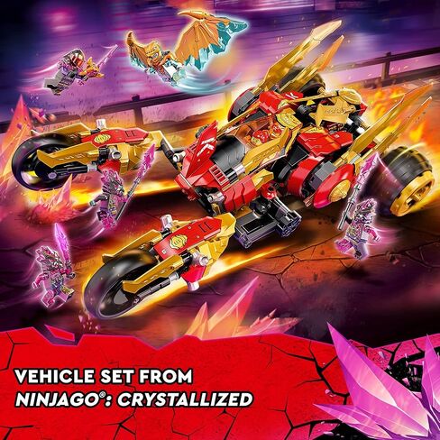 LEGO NINJAGO Kai’s Golden Dragon Raider 71773 Ninja Building Toy Set for Boys, Girls, and Kids Ages 8+ (624 Pieces) in Saudi Arabia