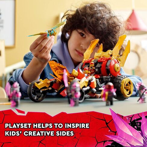 LEGO NINJAGO Kai’s Golden Dragon Raider 71773 Ninja Building Toy Set for Boys, Girls, and Kids Ages 8+ (624 Pieces) in Saudi Arabia