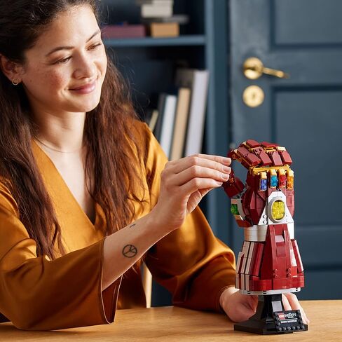 LEGO Marvel Nano Gauntlet 76223 Iron Man Building Set for Adults (680 Pieces) in Saudi Arabia