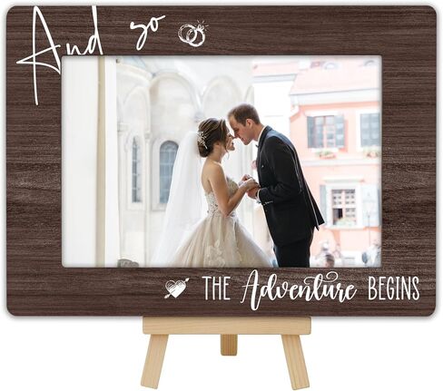 Bestie Definition Picture Frame Gift, BFF Gifts Wooden Photo Frame with Easel, 4x6 Best Friend Picture Frame for Tabletop Display - B14 in Saudi Arabia