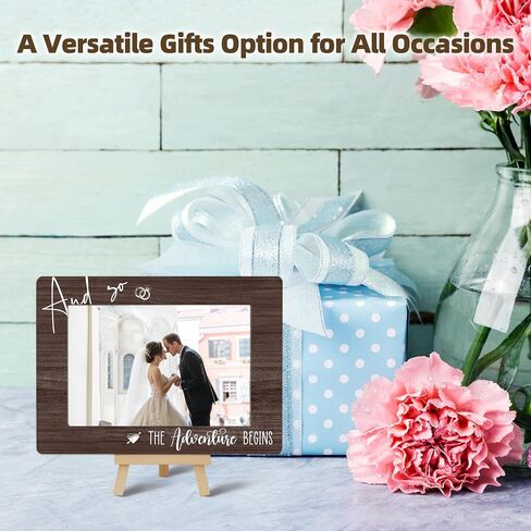 Bestie Definition Picture Frame Gift, BFF Gifts Wooden Photo Frame with Easel, 4x6 Best Friend Picture Frame for Tabletop Display - B14 in Saudi Arabia
