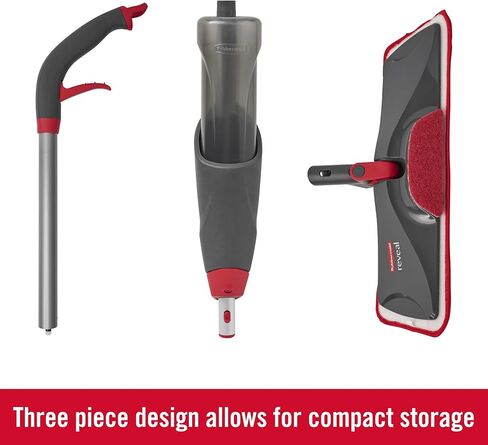 مجموعة تنظيف ممسحة الأرضيات من الألياف الدقيقة للرذاذ ريفيل من رابرميد لأرضيات الخشب الصلب، ممسحة رش مع 3 وسائد قابلة لإعادة الاستخدام وقابلة للغسل وزجاجتين قابلة لإعادة التعبئة 1892663 in Kuwait