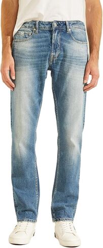GUESS Men's Regular Straight Faded Jeans in Saudi Arabia