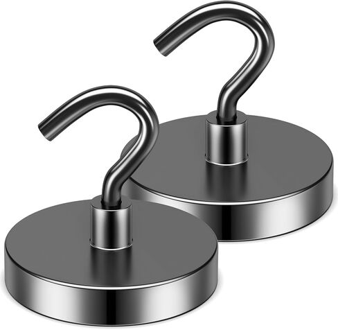 Grtard Magnetic Hooks Heavy Duty, 110lb+ Magnets with Hooks, Strong Magnetic Hooks for Hanging, Cruise Cabins, Workplace, Garage, Office, Classroom, Kitchen and Grill. in Saudi Arabia