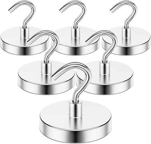 Grtard Magnetic Hooks Heavy Duty, 110lb+ Magnets with Hooks, Strong Magnetic Hooks for Hanging, Cruise Cabins, Workplace, Garage, Office, Classroom, Kitchen and Grill. in Saudi Arabia