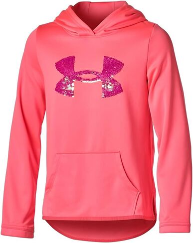 Under Armour Girls Fleece Sequin Logo Hoodie in Saudi Arabia