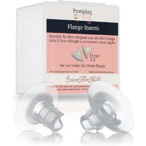 Pump Pod, Customizable Insert/Flange Size, Manual Breastmilk Collector with Plug & Suction base. 4.5oz/133ml. Suction Activated Milk Collection for breastfeeding. Manual Hand Pump