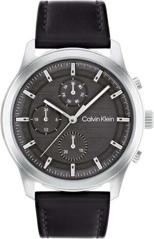 Calvin Klein Men'sQuartz Stainless Steel Case and Link Bracelet Watch, Color: Silver (Model: 25200208) in Saudi Arabia