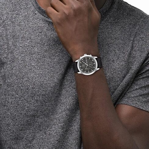 Calvin Klein Men'sQuartz Stainless Steel Case and Link Bracelet Watch, Color: Silver (Model: 25200208) in Saudi Arabia