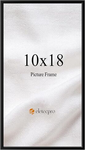 eletecpro Black 10x30 Poster Frame with 4 Detachable Strips Lightweight and Panoramic Picture Frame Displayed Horizontally and Vertically for Wall Mounting Gallery Decor in Saudi Arabia