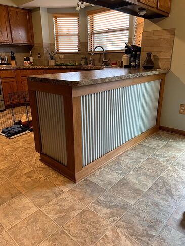 CeilingConnex Colorado Steel Rustic Corrugated Metal Wainscoting (5-Pack Galvalume) in Saudi Arabia