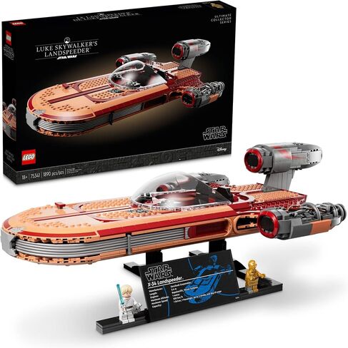 LEGO Star Wars Luke Skywalker’s Landspeeder 75341 Collectible Building Display Set for Adult Fans of Star Wars (1,890 Pieces) in Saudi Arabia