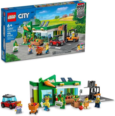 LEGO My City Grocery Store 60347 Building Toy Set for Girls, Boys, and Kids Ages 6+ (404 Pieces) in Saudi Arabia