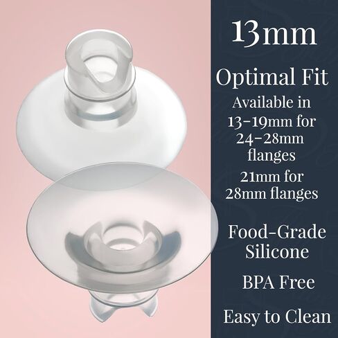 Pump Pod, Customizable Insert/Flange Size, Manual Breastmilk Collector with Plug & Suction base. 4.5oz/133ml. Suction Activated Milk Collection for breastfeeding. Manual Hand Pump in Saudi Arabia