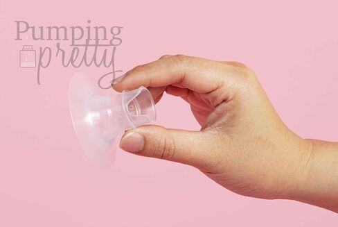 Pump Pod, Customizable Insert/Flange Size, Manual Breastmilk Collector with Plug & Suction base. 4.5oz/133ml. Suction Activated Milk Collection for breastfeeding. Manual Hand Pump in Saudi Arabia
