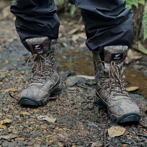 8 Fans Hunting Boots for Men,800g thinsulate Insulated Realtree Camo Boots with Memory Foam Insole for Turkey Hunting Hiking in Saudi Arabia