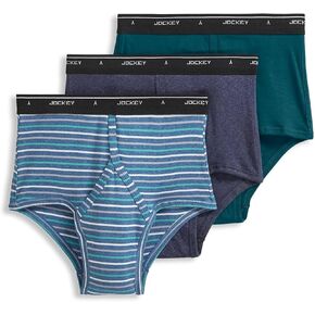 Jockey Men's Underwear Classic Full Rise Brief - 3 Pack