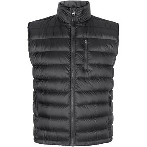 Men's Down Vest Lightweight Packable Puffer Vest Stand Collar Down Vest Zipper Sleeveless Jacket