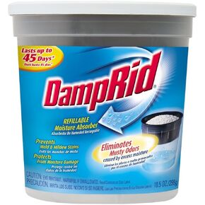 DampRid Refillable Moisture Absorber, Fragrance Free, 10.5-Ounce (Pack of 3)