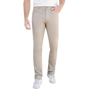 Havana Breeze Mens Stretchy Casual Dress Pants Slim Fit Flat Front Chino Pant Cotton Beach Trousers