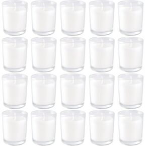 36-Pack of Unscented Warm White Votive Candles-Burn with a Warm White Glow for up to 12 Hours. Ideal for Weddings, Birthdays, Holidays, Parties,Thoughtful Gift for Any Occasion in Kuwait