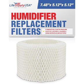 Humidifier Filter Replacement Wick Compatible with Philips HU4101, HU4801, HU4901, 2000 Series Humidifiers