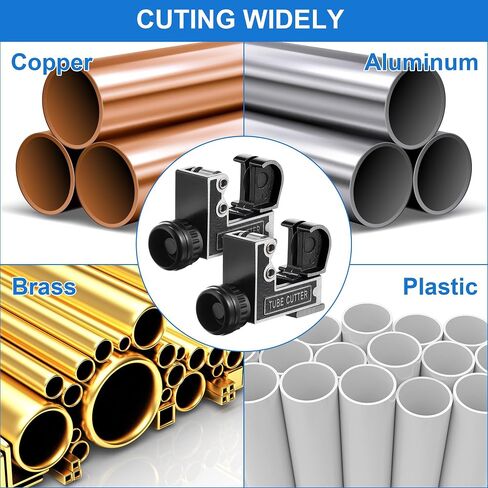 Saillong Copper Pipe Cutter Tool, Mini Tubing Cutter for 1/8 to 1-1/8 Inch (3-28mm) Copper Tubing, Tube Cutter Tool for Copper Pipe, Aluminum, Thin Stainless Steel Pipes, Metal, Plastic, Brass in Saudi Arabia