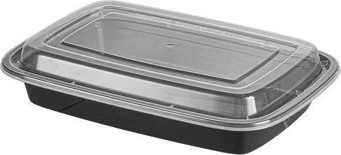 Restaurantware Asporto 24 Ounce Take Out Containers, 50 Food Containers With Lids - Microwavable, Disposable, White Plastic To Go Food Containers, No BPA, For Take Out And Delivery in Saudi Arabia