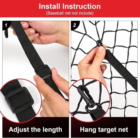 2Pcs Strike Zone Target Net,13.5x21.5in Adjustable Strike Zone Net for Baseball&Softball Nets,Lacrosse Net,Barrier Net,Portable Strike Zone Plate for Baseball Pitching Accuracy Improve in Saudi Arabia