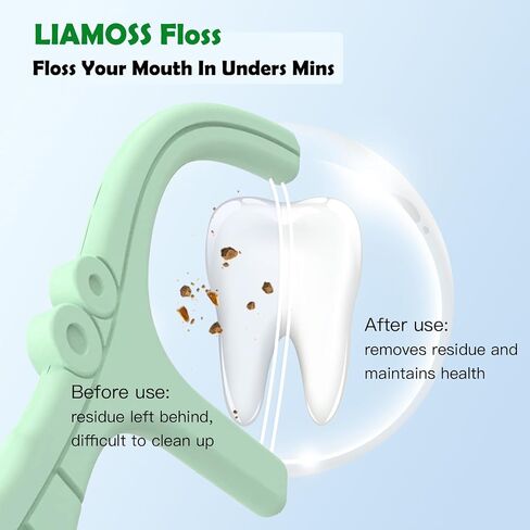Twin Line Floss Picks Handy Case,2 Box Toothpicks Portable Case 104 Count Shred Resistant Flossers for Adults,Comfort Floss Sticks,Perfect for Tight Teeth,Super-Cleansing Design(White) in Saudi Arabia