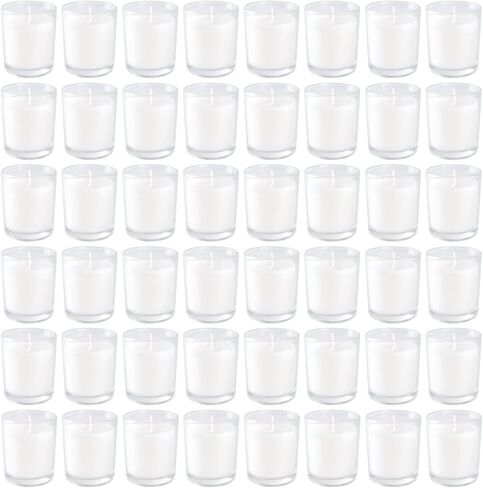 36-Pack of Unscented Warm White Votive Candles-Burn with a Warm White Glow for up to 12 Hours. Ideal for Weddings, Birthdays, Holidays, Parties,Thoughtful Gift for Any Occasion in Saudi Arabia