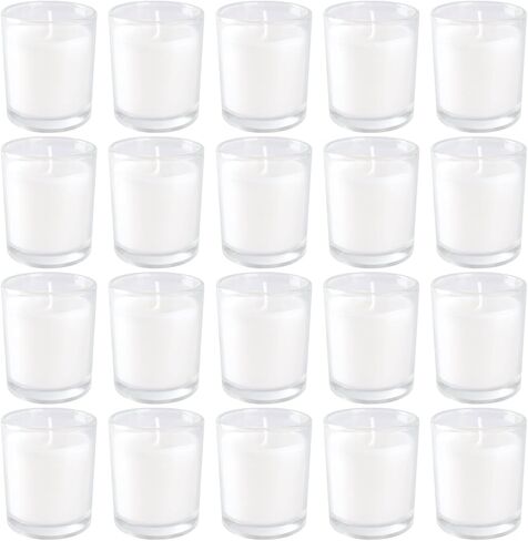 36-Pack of Unscented Warm White Votive Candles-Burn with a Warm White Glow for up to 12 Hours. Ideal for Weddings, Birthdays, Holidays, Parties,Thoughtful Gift for Any Occasion in Kuwait