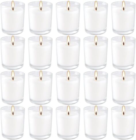 36-Pack of Unscented Warm White Votive Candles-Burn with a Warm White Glow for up to 12 Hours. Ideal for Weddings, Birthdays, Holidays, Parties,Thoughtful Gift for Any Occasion in Kuwait