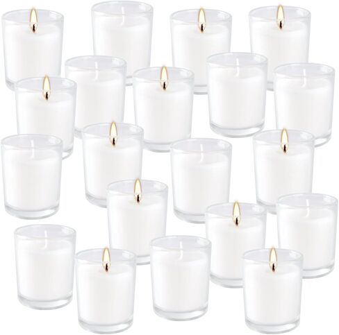 36-Pack of Unscented Warm White Votive Candles-Burn with a Warm White Glow for up to 12 Hours. Ideal for Weddings, Birthdays, Holidays, Parties,Thoughtful Gift for Any Occasion in Kuwait