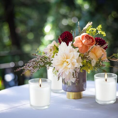 36-Pack of Unscented Warm White Votive Candles-Burn with a Warm White Glow for up to 12 Hours. Ideal for Weddings, Birthdays, Holidays, Parties,Thoughtful Gift for Any Occasion in Kuwait