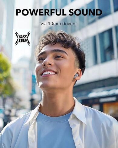 MANHA Top V8 – Intelligent True Noise Cancelling Wireless Bluetooth 5.3 Earbuds with Premium Smart LED Touch Screen Display – Excellent Sound Quality with 24H Playback– IPX7 Waterproof - USB C (Black) in Saudi Arabia