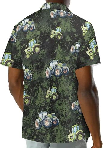 doginthehole Men's Hawaiian Short Sleeve Button Down Shirt Summer Tropical Flower Parrot Print Beach Aloha Party Wear Shirt in Saudi Arabia