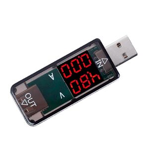 0-3A DC3.2-10V LED USB Tester, Multimeter Voltmeter Current Meter Charger USB Tester Measuring Tools(Blue)