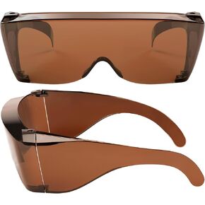 Wise Eyewear Cover-Ups Black Fit Over Sunglasses - Wrap Around Sunglasses - People Who Wear Prescription Glasses in the Sun